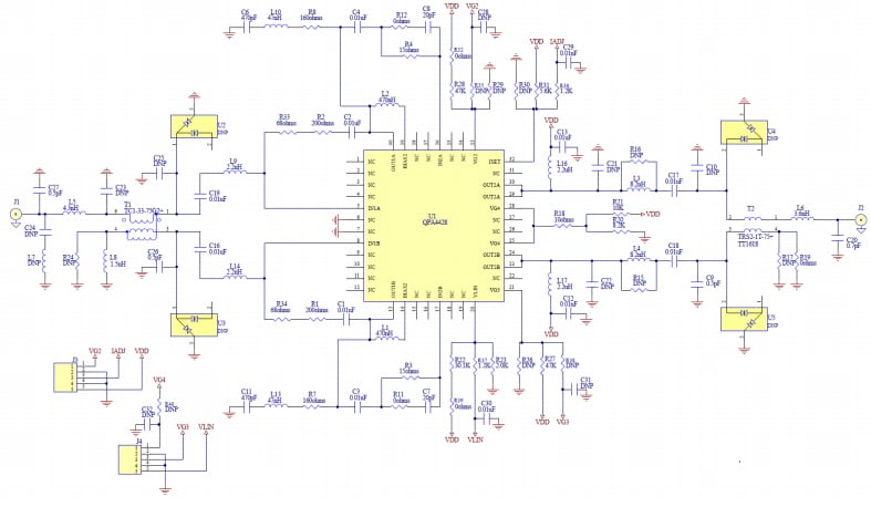 Schematic - Qorvo QPA4428 Evaluation Board